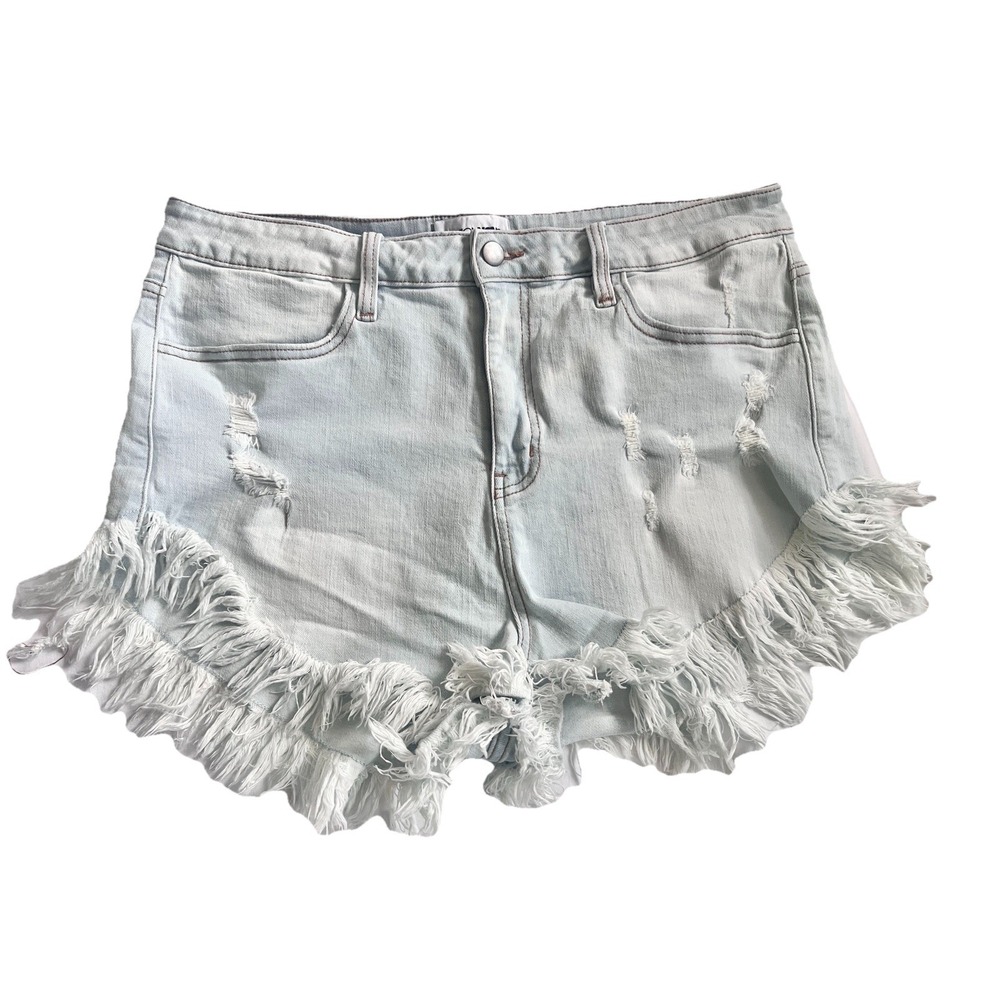 Fashion Nova Shorts 14 Plus Denim Hot Pants Summer Streetwear Women Clothing